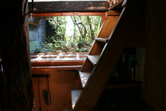 Okno a schody
Z kuchynky
